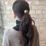 Mini Arch Metal Ponytail Hair Tie - Gold
