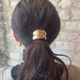 Mini Arch Metal Ponytail Hair Tie - Gold