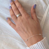 Freshwater Pearl Bracelet - Silver