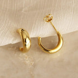 Emery Semi Hoops - Gold