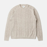 Mohair Fishermans Knit Sweater - Oat