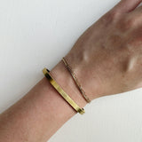 Flat Cuff Bracelet - Brass