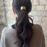 Mini Arch Metal Ponytail Hair Tie - Gold