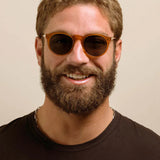 Remmy Sunglasses - Honey / Bottle Green
