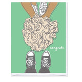 Sneaker Bouquet Wedding Card