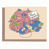 Sympathy Flowers Card