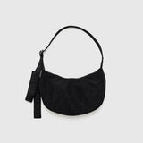 Small Nylon Crescent Bag - Black
