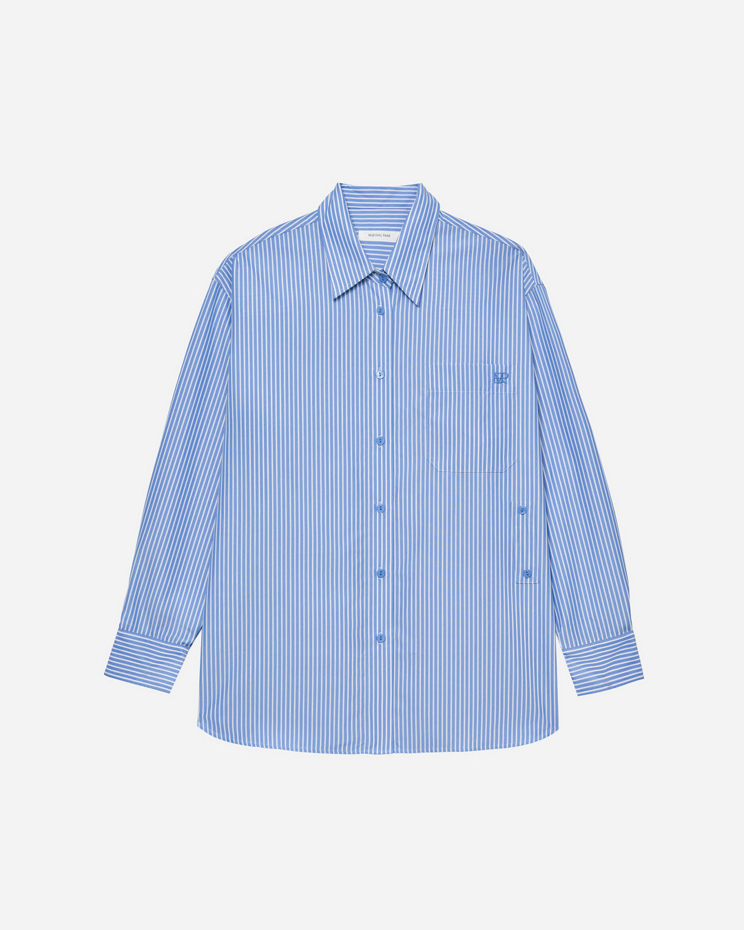 Stripe Oversized Shirt - Blue