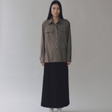 Wool Blend Shirt - Greige