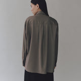 Wool Blend Shirt - Greige
