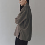 Wool Blend Shirt - Greige