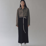 Wool Blend Shirt - Greige
