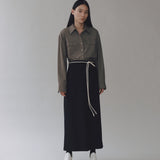 Wool Blend Shirt - Greige