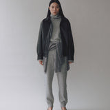 Cashmere Blend High Neck Knit - Grey