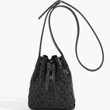 Woven Bucket Bag - Black