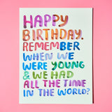Remember When Birthday Card