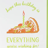 Everything Pizza Birthday Card