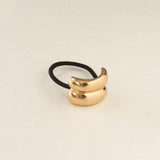 Mini Arch Metal Ponytail Hair Tie - Gold