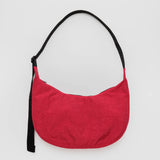Medium Nylon Crescent Bag - Candy Apple
