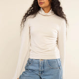 Crescent Turtleneck L/S - Bone