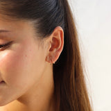 Wishbone Stud Earrings - Gold