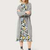 Grey Knitted Sweater Jacket