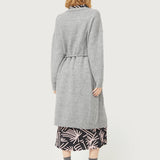 Grey Knitted Sweater Jacket