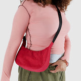 Small Nylon Crescent Bag - Candy Apple