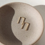 Mini Staple Earrings - Gold
