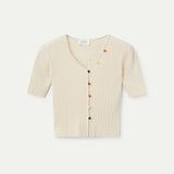 Ribbed Cardi - Beige