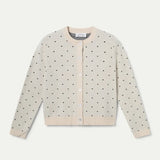 Mini Dots Cardigan - White