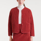Quilted Jacket - Rust