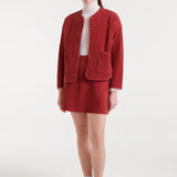 Quilted Jacket - Rust