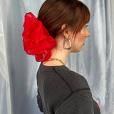 Giant Cloud Scrunchie - Scarlett Red