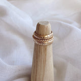 Twisted Rope Ring - Gold
