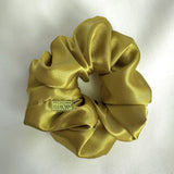 Midi Satin Scrunchie - Chartreuse