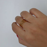 Crossover Ring - Gold
