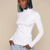 Ribbed Turtle Neck - Ivory