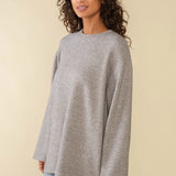 Jefferson Pullover Sweater - Heather Grey