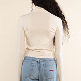 Crescent Turtleneck L/S - Bone
