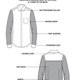 Reworked Short Sleeve Shirt - Light Grey