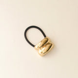 Mini Arch Metal Ponytail Hair Tie - Gold