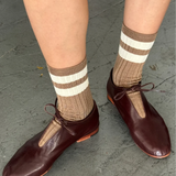 Her Varsity Socks - Toffee