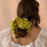 Giant Satin Scrunchie - Chartreuse
