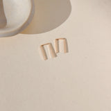 Mini Staple Earrings - Gold
