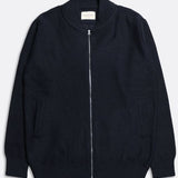 Essa Zipped Cardigan - Navy Iris