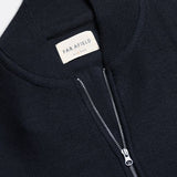 Essa Zipped Cardigan - Navy Iris