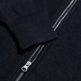 Essa Zipped Cardigan - Navy Iris