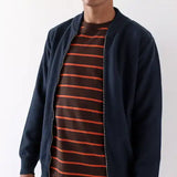 Essa Zipped Cardigan - Navy Iris