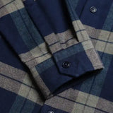 Larry Check Shirt - Navy Iris / Cornstalk
